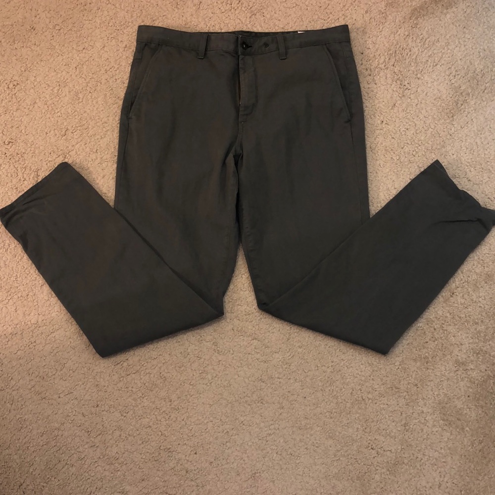 Rag and bone solid slim fit chinos